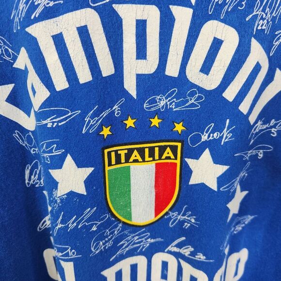 Italy Mens National Football Team World Cup 2006 Berlin Championship SS Tee XL - Picture 4 of 8